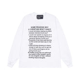 ERD Inspired Classic Slogan Number Cotton Longsleeve Tee
