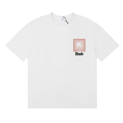RHUDE Summer Maze Graphic Printed Oversized Cotton Tee