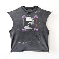 ERD Style High Street Ripped Character Muscle Tee