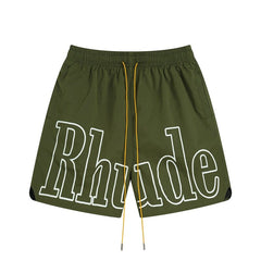 Rhude Classic letter print shorts