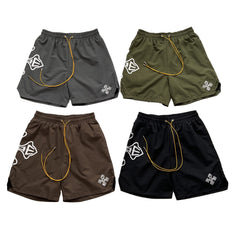 Rhude Hip-hop brand letter-print short