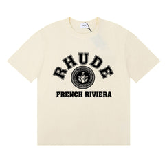 Rhude French Riviear print cotton T-shirt