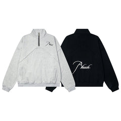 Rhude Half-zip oversized casual hoodie