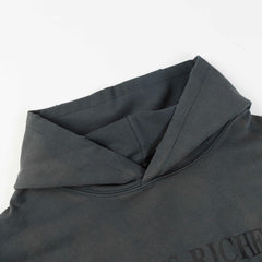 ERD Vintage Gradient Letter Print Pullover Hoodie