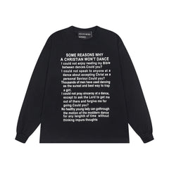 ERD Inspired Classic Slogan Number Cotton Longsleeve Tee