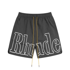 Rhude Classic letter print shorts