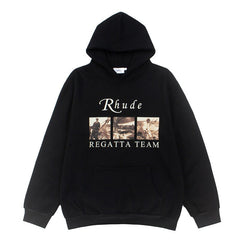 RHUDE American Vintage Nautical Graphic Fleece Lined Hoodie