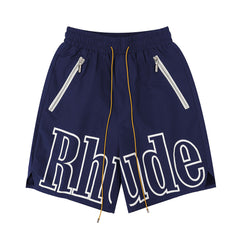 Rhude classic letter print shorts