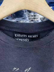 ERD Vintage Washed Black Oversized Long Sleeve Tee