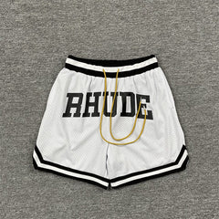Rhude Printed basketball pants, casual shorts