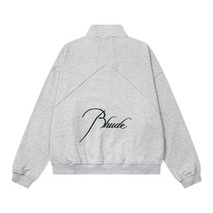 Rhude Half-zip oversized casual hoodie