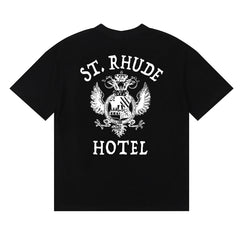 Rhude Hotel Totem Print Short-Sleeved T-shirt
