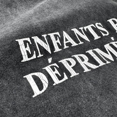 ERD melancholic Distressed Washed Cotton Graphic Tee