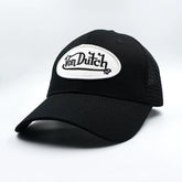 Von Dutch American Retro Contrast Patchwork Baseball Cap
