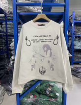 ERD Inspired Cartoon Graphic Raglan Sleeve Streetwear Sweatshirt