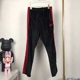 Needles Style Velour Butterfly Embroidered Track Pants