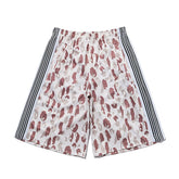 Needles Style Camouflage Butterfly Embroidery Straight Track Shorts