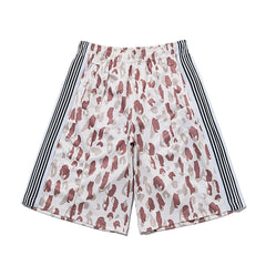 Needles Style Camouflage Butterfly Embroidery Straight Track Shorts