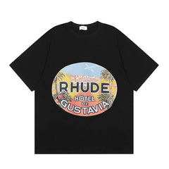 RHUDE High Street Oversized Graphic Pure Cotton T-Shirt