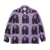 WACKO MARIA Check Open Collar Long Sleeve Shirt