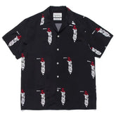 WACKO MARIA Basquiat Graphic Cuban Collar Shirt