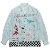 WACKO MARIA World Peace Long Sleeve Rayon Shirt