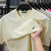 Nautica Style Heavyweight Cotton Casual Blank Tee