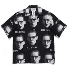 WACKO MARIA Basquiat Graphic Cuban Collar Shirt