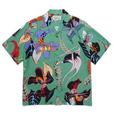 WACKO MARIA Basquiat Graphic Cuban Collar Shirt