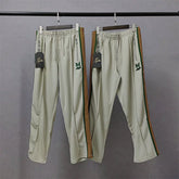Needles x Aip Butterfly Embroidered Stripe Track Pants