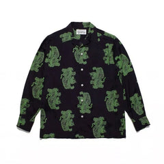 WACKO MARIA World Peace Long Sleeve Rayon Shirt