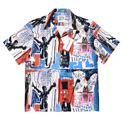 WACKO MARIA Basquiat Graphic Cuban Collar Shirt