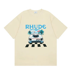 RHUDE High Street Oversized Graphic Pure Cotton T-Shirt