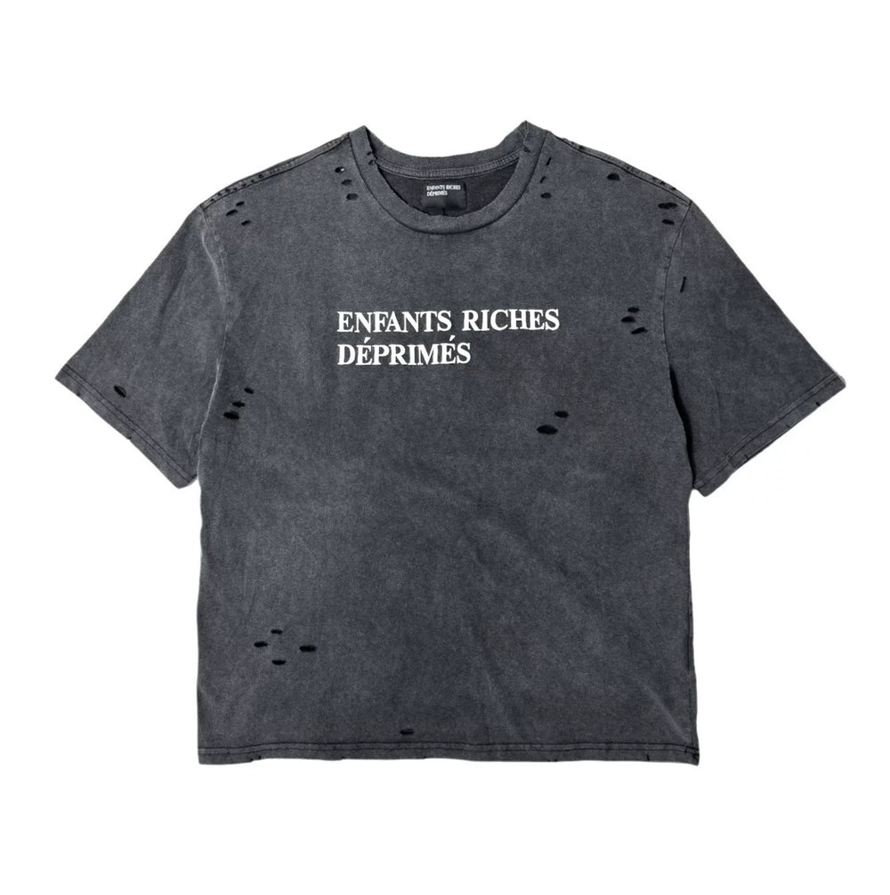 ERD melancholic Distressed Washed Cotton Graphic Tee