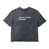 ERD melancholic Distressed Washed Cotton Graphic Tee
