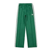 Needles Style Butterfly Embroidered Stripe Track Pants
