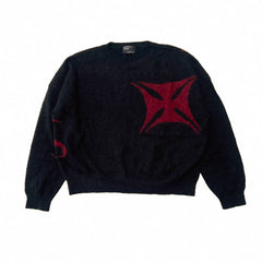 ERD's melancholic Vintage American Jacquard Knit Crewneck Sweater
