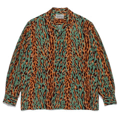 WACKO MARIA Check Open Collar Long Sleeve Shirt