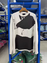 ERD Streetwear Graphic Print Cream Loose Long Tee