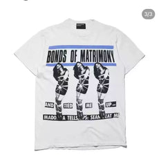 ERD Inspired Madonna Graphic Enzyme Washed Cotton Tee