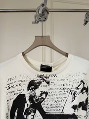 ERD melancholy rich second-generation Cleanfit Boxy White Portrait Tee