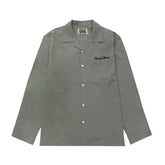 WACKO MARIA Check Open Collar Long Sleeve Shirt