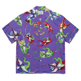 WACKO MARIA Inspired Hawaiian Cuban Collar Wolf Shirt