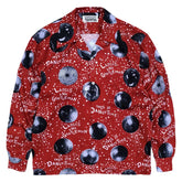 WACKO MARIA Check Open Collar Long Sleeve Shirt
