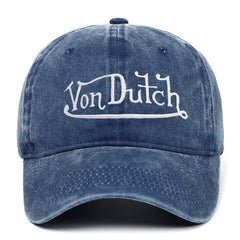 Von Dutch Retro Distressed Adjustable Sun Shield Hat