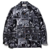 WACKO MARIA Check Open Collar Long Sleeve Shirt