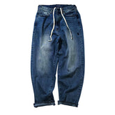 Nautica Style Drawstring Relaxed Tapered Denim Pants