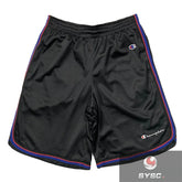 Champion Style Minimalist Small Logo Mesh Sports Shorts