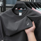 Nautica Style Heavyweight Cotton Casual Blank Tee