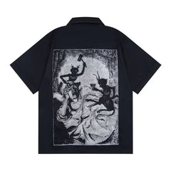 ERD Vintage Oversized Graphic Short Sleeve Shirt